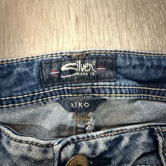 Silver Jeans Co Aiko Mid Super Skinny Women's W31 L31 Light Wash Denim - Picture 3 of 8